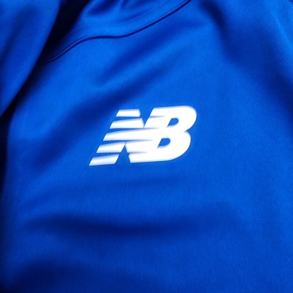 New Balance Youth Full-Zip Knit Training Jacket Size YL New No Tags Royal Blue - Picture 3 of 4
